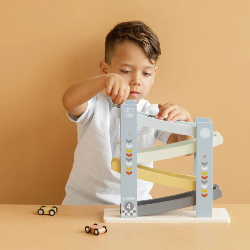 Little Dutch Wooden Toy Race Track - Blue 4 Little Dutch Wooden Toy Race Track - Blue