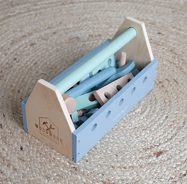 Wooden Toys Little Dutch Wooden Tool Set (20 Pieces) 8 Wooden Toys Little Dutch Wooden Tool Set (20 Pieces)