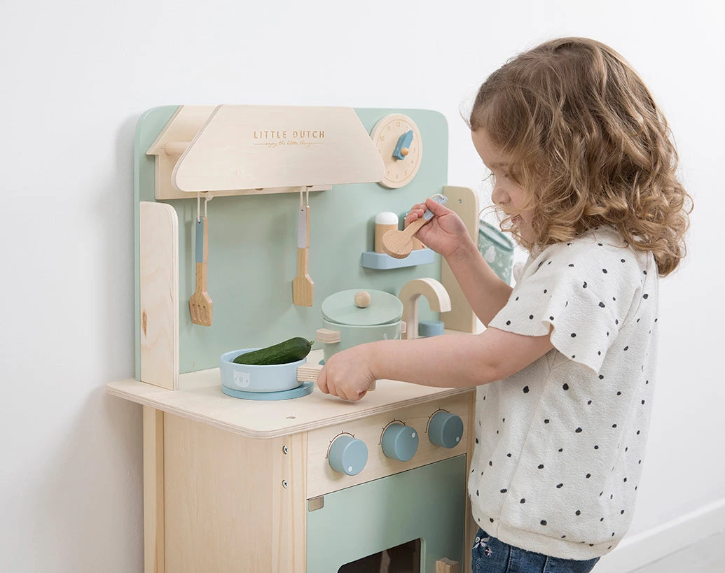 Little Dutch Wooden Toy Kitchen - Mint Wooden Toys 13 Little Dutch Wooden Toy Kitchen - Mint Wooden Toys