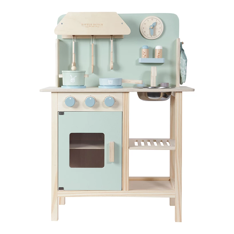 Little Dutch Wooden Toy Kitchen - Mint Wooden Toys 3 Little Dutch Wooden Toy Kitchen - Mint Wooden Toys