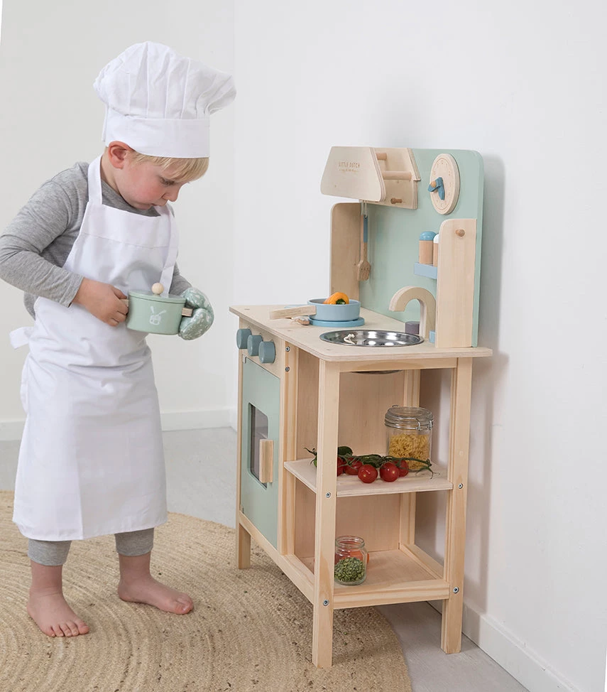 Little Dutch Wooden Toy Kitchen - Mint Wooden Toys 5 Little Dutch Wooden Toy Kitchen - Mint Wooden Toys