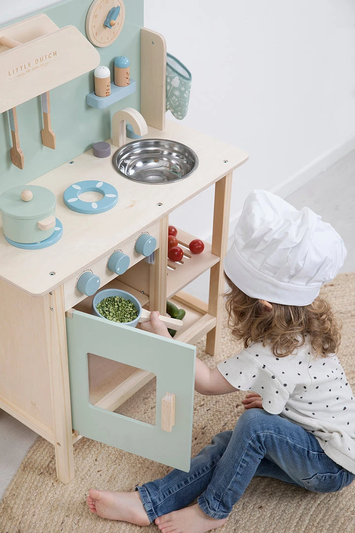 Little Dutch Wooden Toy Kitchen - Mint Wooden Toys 10 Little Dutch Wooden Toy Kitchen - Mint Wooden Toys