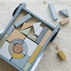 Little Dutch Wooden Baby Walker With Blocks - Blue Wooden Toys 10 Little Dutch Wooden Baby Walker With Blocks - Blue Wooden Toys