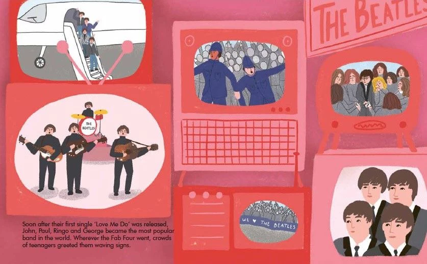 Books Little People Big Dreams - John Lennon 6 Books Little People Big Dreams - John Lennon