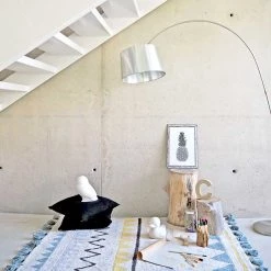 Lorena Canals Machine Washable Rug - Azteca Natural/Blue