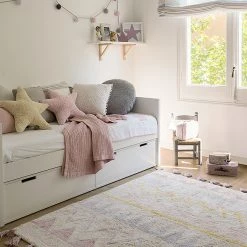 Lorena Canals Machine Washable Rug - Azteca Natural/Pink Rugs