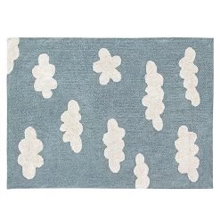 Lorena Canals Machine Washable Rug - Clouds Vintage Blue Rugs
