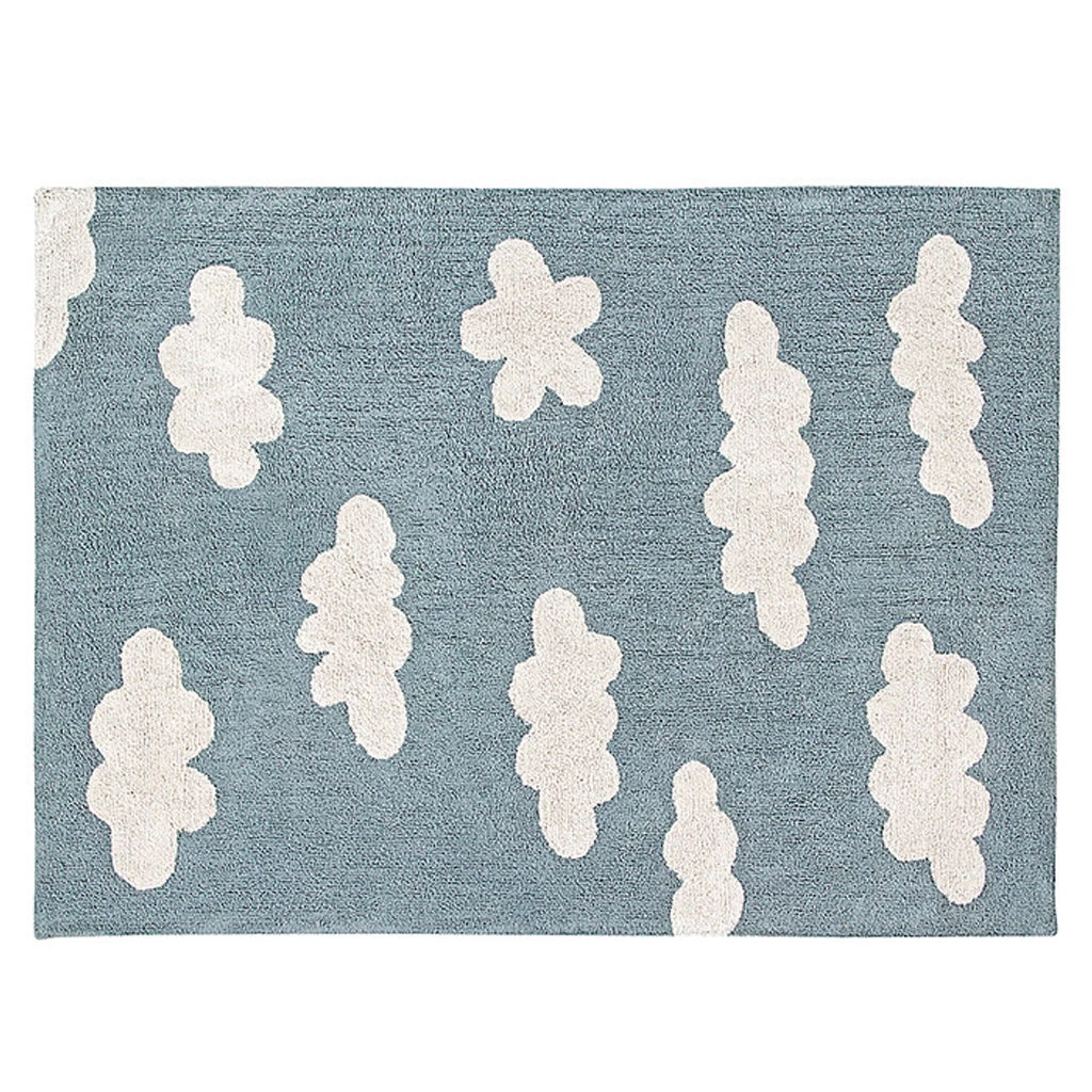 Lorena Canals Machine Washable Rug - Clouds Vintage Blue Rugs 3 Lorena Canals Machine Washable Rug - Clouds Vintage Blue Rugs