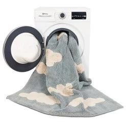 Lorena Canals Machine Washable Rug - Clouds Vintage Blue Rugs 9 Lorena Canals Machine Washable Rug - Clouds Vintage Blue Rugs