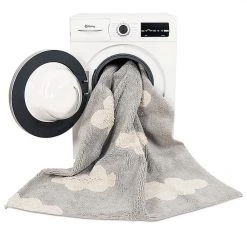 Lorena Canals Machine Washable Rug - Clouds Vintage Grey