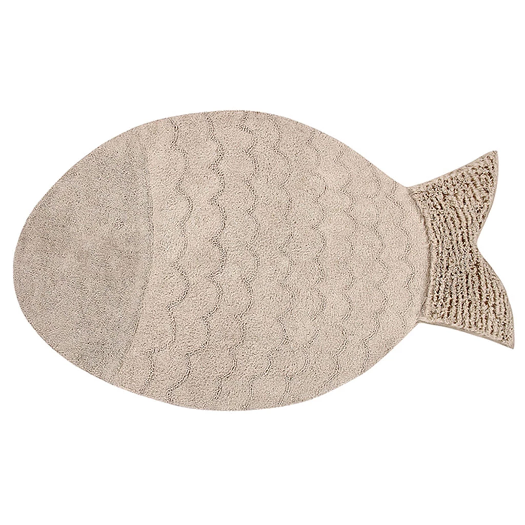 Lorena Canals Machine Washable Rug - Big Fish Beige 3 Lorena Canals Machine Washable Rug - Big Fish Beige