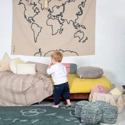 Lorena Canals Wall Canvas - World Map