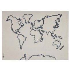 Lorena Canals Wall Canvas - World Map