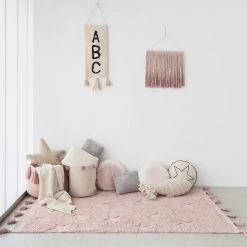 Lorena Canals Machine Washable Rug - Hippy Star Vintage Nude Pink