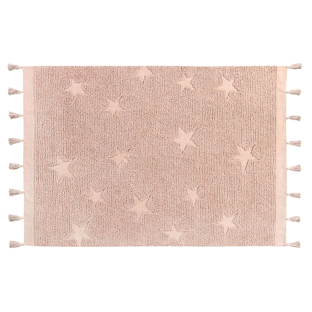 Lorena Canals Machine Washable Rug - Hippy Star Vintage Nude Pink 3 Lorena Canals Machine Washable Rug - Hippy Star Vintage Nude Pink