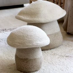 Lorena Canals Basket - Large Mushroom Natural Toy Storage Baskets