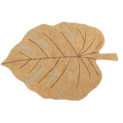 Lorena Canals Machine Washable Rug - Monstera Leaf Honey Rugs