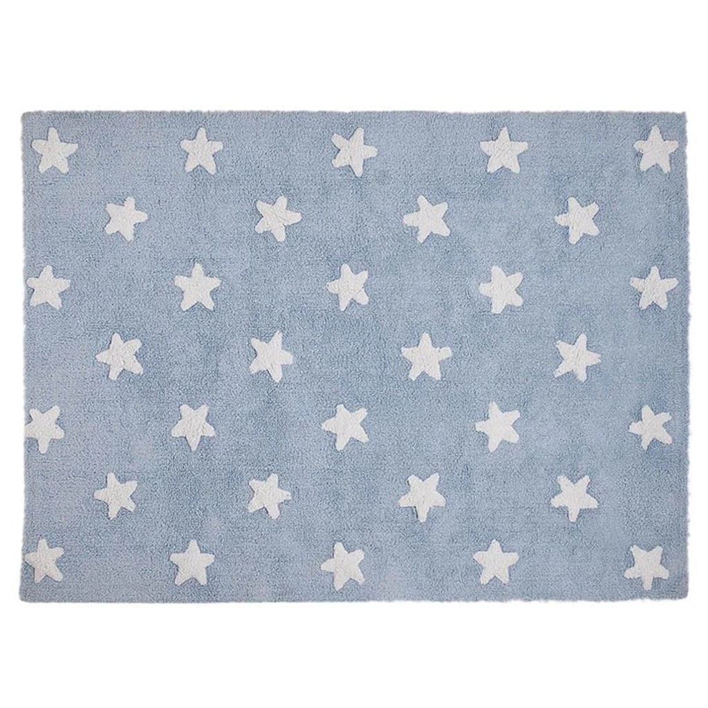 Rugs Lorena Canals Machine Washable Rug - Stars Blue/White 3 Rugs Lorena Canals Machine Washable Rug - Stars Blue/White