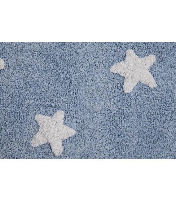 Rugs Lorena Canals Machine Washable Rug - Stars Blue/White 5 Rugs Lorena Canals Machine Washable Rug - Stars Blue/White