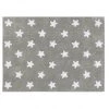 Lorena Canals Machine Washable Rug - Stars Grey/White