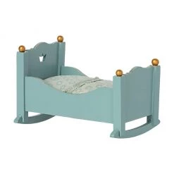 Maileg Baby Mouse Cradle - Blue