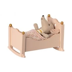 NEW ARRIVALS Maileg Baby Mouse Cradle - Rose