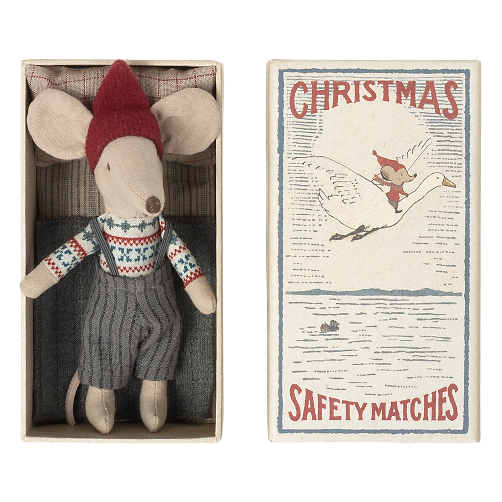 Maileg Mice & Bunnies Maileg Christmas Mouse In A Matchbox - Big Brother 3 Maileg Mice & Bunnies Maileg Christmas Mouse In A Matchbox - Big Brother