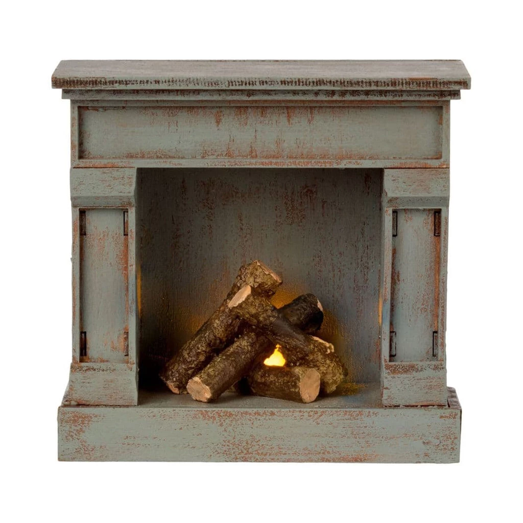 Maileg Fireplace - Vintage Blue NEW ARRIVALS 4 Maileg Fireplace - Vintage Blue NEW ARRIVALS