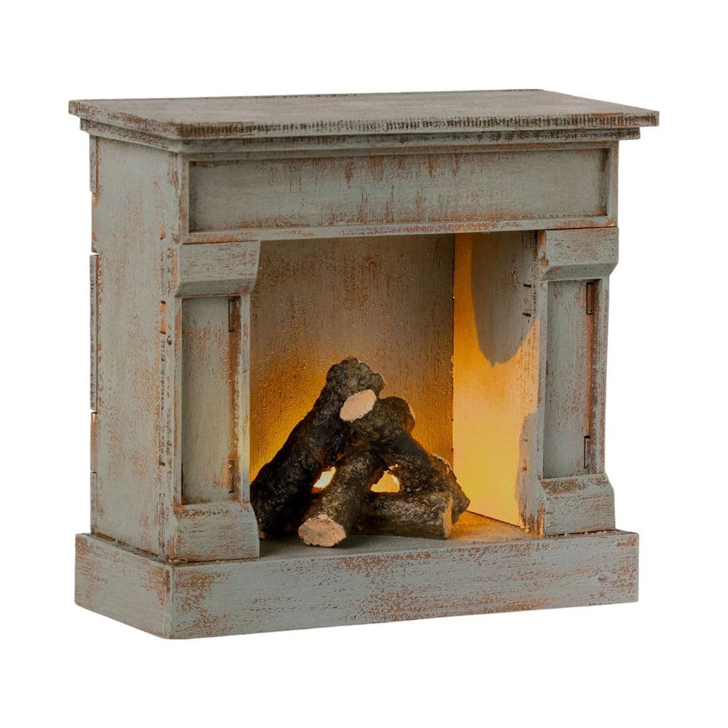 Maileg Fireplace - Vintage Blue NEW ARRIVALS 3 Maileg Fireplace - Vintage Blue NEW ARRIVALS