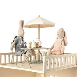 Maileg Garden Furniture Table, Chair & Bench Set Maileg Mice & Bunnies