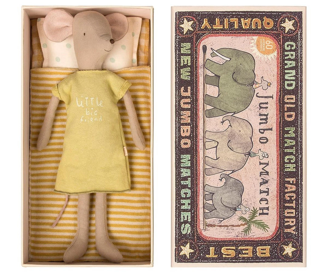 Maileg Mice & Bunnies Maileg (Medium) Mouse In A Box - Girl & Sleepover Set 3 Maileg Mice & Bunnies Maileg (Medium) Mouse In A Box - Girl & Sleepover Set