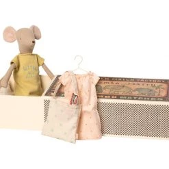 Maileg Mice & Bunnies Maileg (Medium) Mouse In A Box - Girl & Sleepover Set