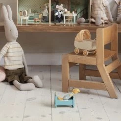 Maileg Baby Mouse Cradle - Blue