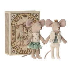 Maileg Royal Twin Mice In A Matchbox