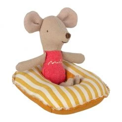 Maileg Rubber Boat - Yellow Stripe Maileg Mice & Bunnies