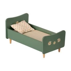 Maileg Mice & Bunnies Maileg Wooden Mini Bed - Mint Blue