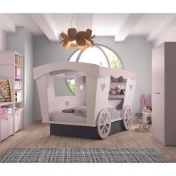 Mathy By Bols Princess Carriage Childs Single Bed - Colour Lacquer (20+ Colours)