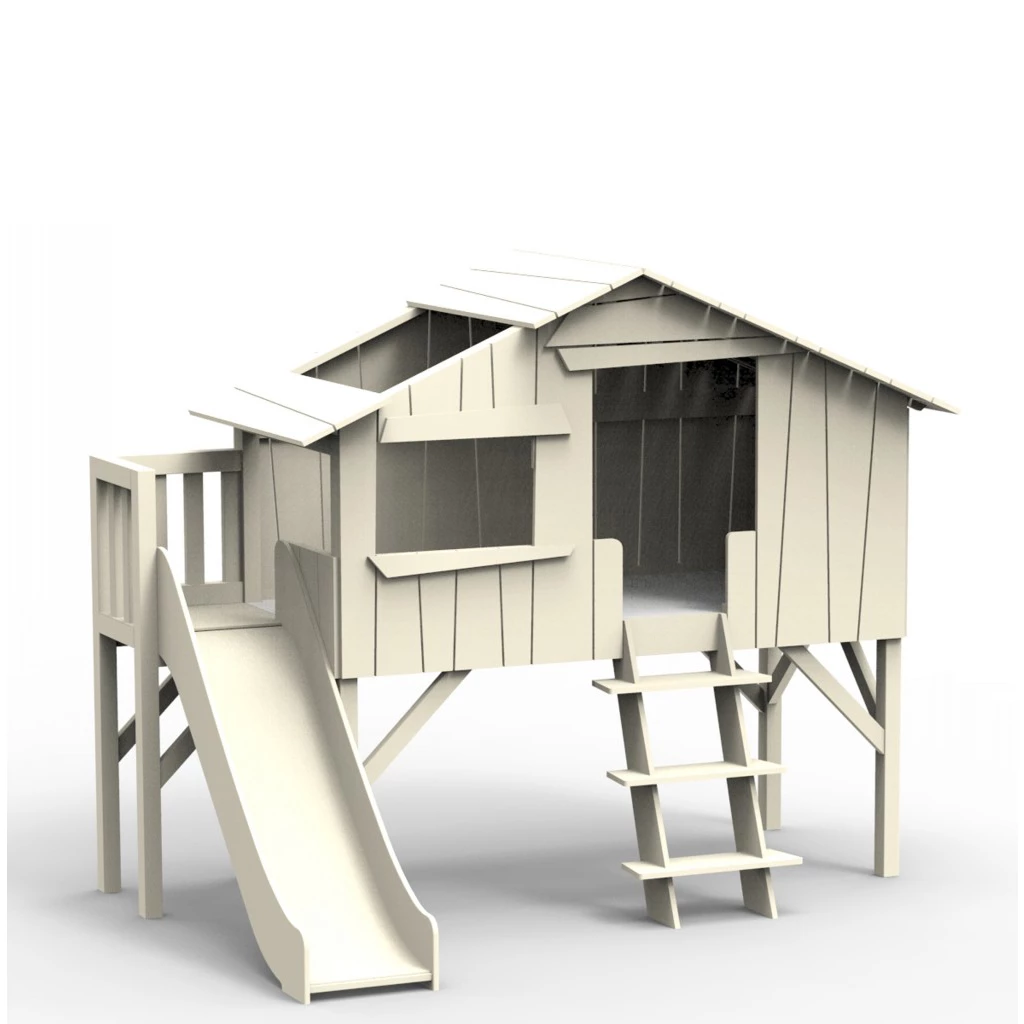 Mathy By Bols Treehouse Childs Single Bed + Slide & Platform - Colour Lacquer (20+ Colours) Kids Beds 8 Mathy By Bols Treehouse Childs Single Bed + Slide & Platform - Colour Lacquer (20+ Colours) Kids Beds