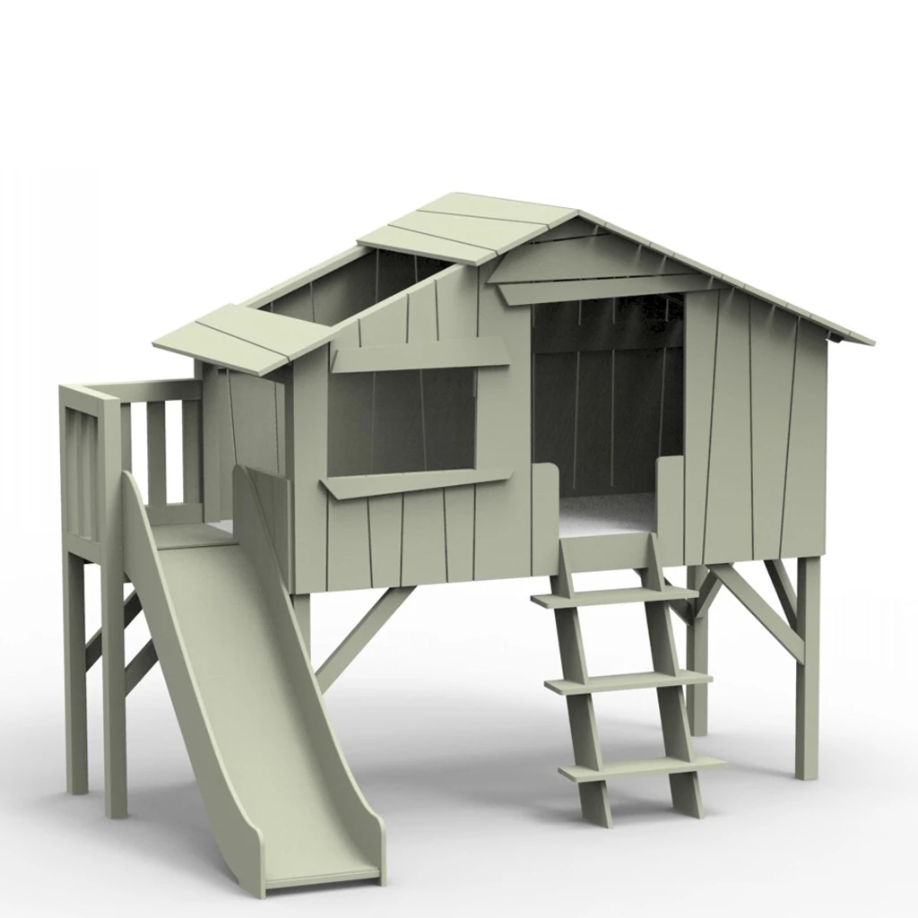 Mathy By Bols Treehouse Childs Single Bed + Slide & Platform - Colour Lacquer (20+ Colours) Kids Beds 9 Mathy By Bols Treehouse Childs Single Bed + Slide & Platform - Colour Lacquer (20+ Colours) Kids Beds