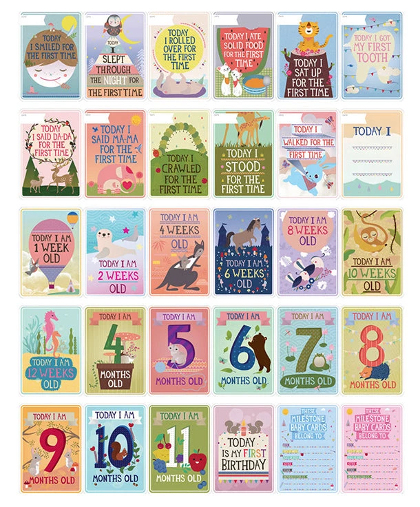 Milestone Cards - Baby 10 Milestone Cards - Baby