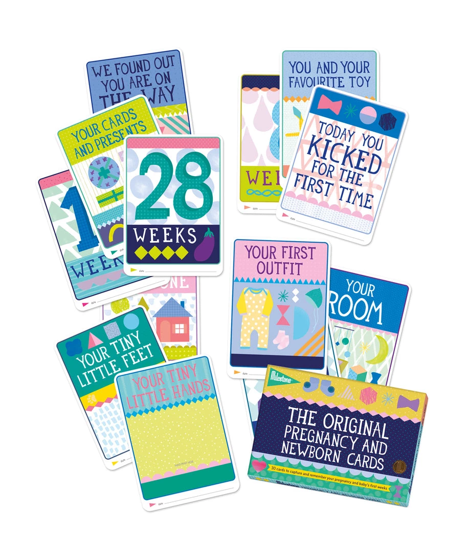 Milestone Cards - Pregnancy & Newborn 9 Milestone Cards - Pregnancy & Newborn