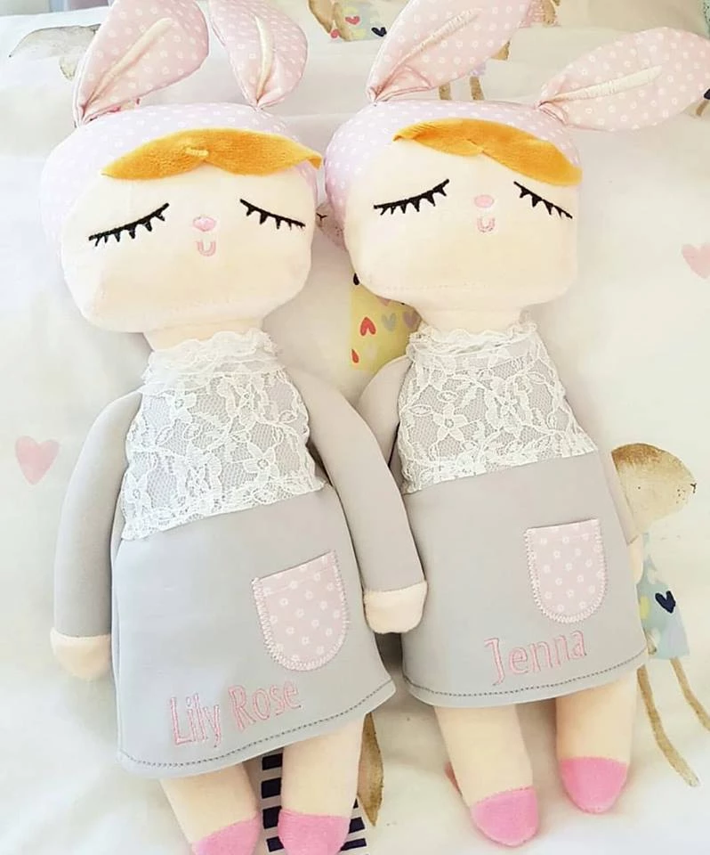 MINIROOM Personalised Large Rabbit Doll - Grey 4 MINIROOM Personalised Large Rabbit Doll - Grey