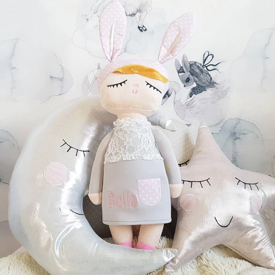 MINIROOM Personalised Large Rabbit Doll - Grey 3 MINIROOM Personalised Large Rabbit Doll - Grey