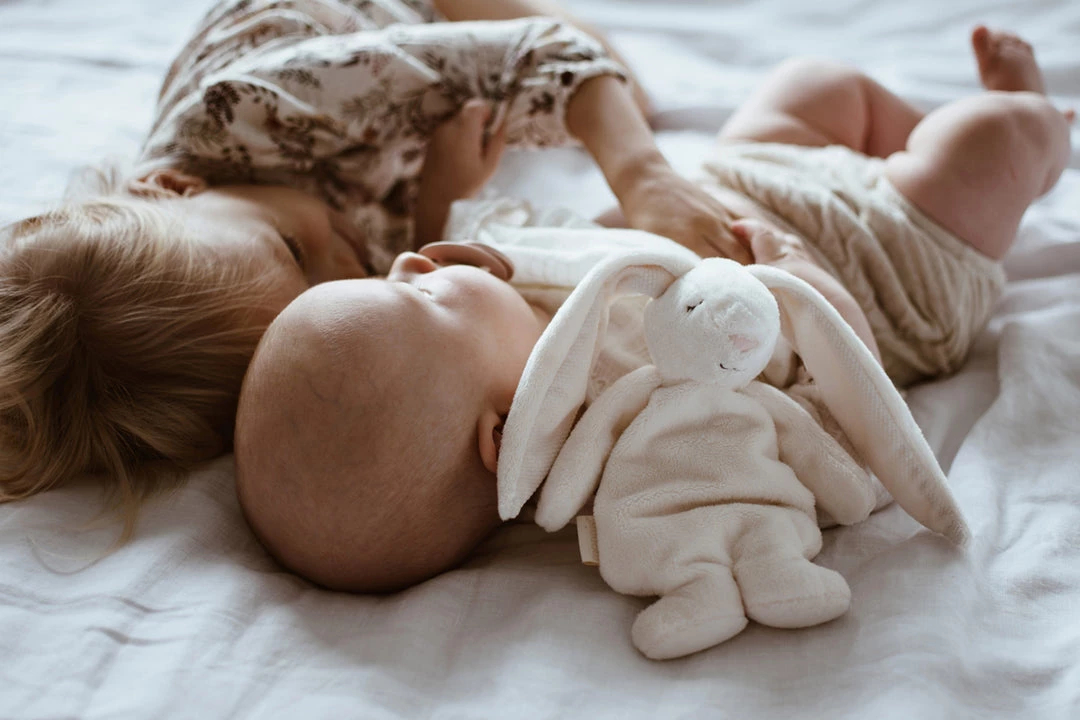 Moonie Sensory Cuddle Bunny - Powder Soft Toys 4 Moonie Sensory Cuddle Bunny - Powder Soft Toys