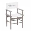 MOULIN ROTY Personalised Kids Director Chair - Grey NEW ARRIVALS