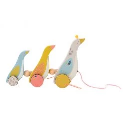 Moulin Roty Pull Along Family Of Geese