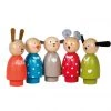 Moulin Roty La Grande Famille 5pcs Wooden Doll Set 1 Moulin Roty La Grande Famille 5pcs Wooden Doll Set