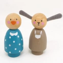 Moulin Roty La Grande Famille 5pcs Wooden Doll Set