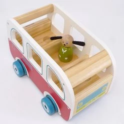 Moulin Roty Wooden La Grande Famille Bus Wooden Toys