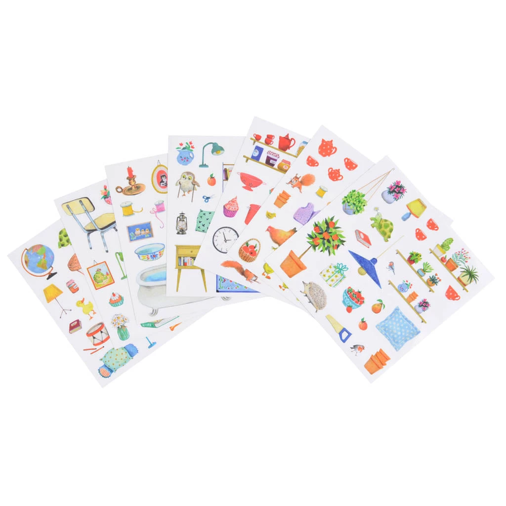 Moulin Roty La Grande Famille Colouring & Sticker Book 4 Moulin Roty La Grande Famille Colouring & Sticker Book